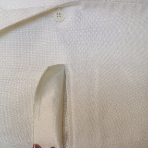 Vintage White Linen Blazer - Picture 3 of 6